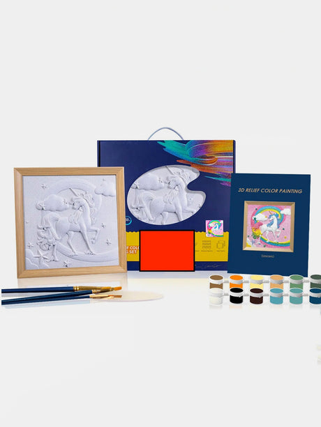 Relief Unicorn DIY 3D Oil Painting Kit | Hanalas