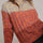 Cable-Knit Color Block Round Neck Long Sleeve Sweater Trendsi Hanalas