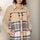 Pocketed Plaid Long Sleeve Mini Shirt Dress | Hanalas