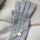 Thermal Pearl Detail Bow Five-Finger Gloves | Hanalas