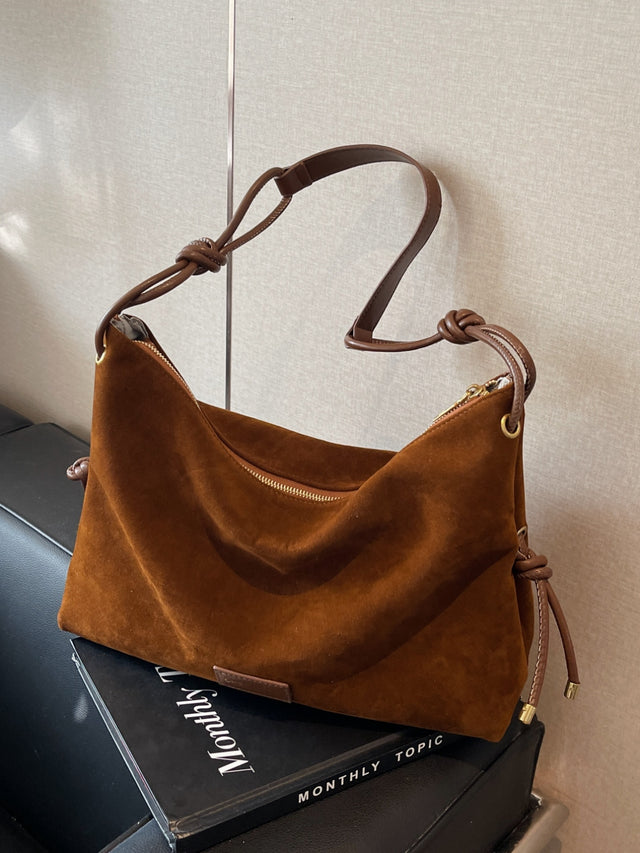 Suede Large Shoulder Bag Trendsi Hanalas