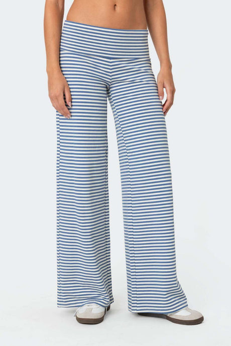 Striped Wide Leg Pants | Hanalas