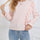 Ruffled Round Neck Long Sleeve Blouse | Hanalas