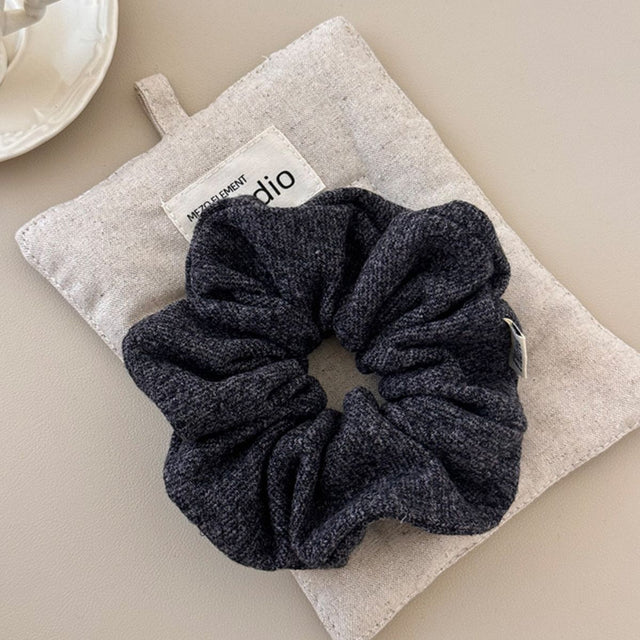 3-Piece Ruched Heathered Elastic Hair Scrunchy Trendsi Hanalas