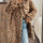 Leopard Button Up Long Sleeve Fuzzy Coat | Hanalas