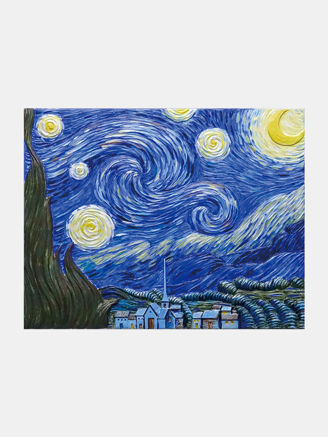 Relief Van Gogh's Starry Night DIY 3D Oil Painting Kit | Hanalas