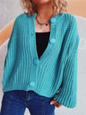 Button Up Long Sleeve Cardigan