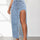 High Rise Slit Denim Skirt | Hanalas