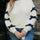 Contrast Bow Round Neck Long Sleeve Sweatshirt | Hanalas