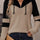 Drawstring Quarter Zip Contrast Long Sleeve Hoodie Trendsi Hanalas