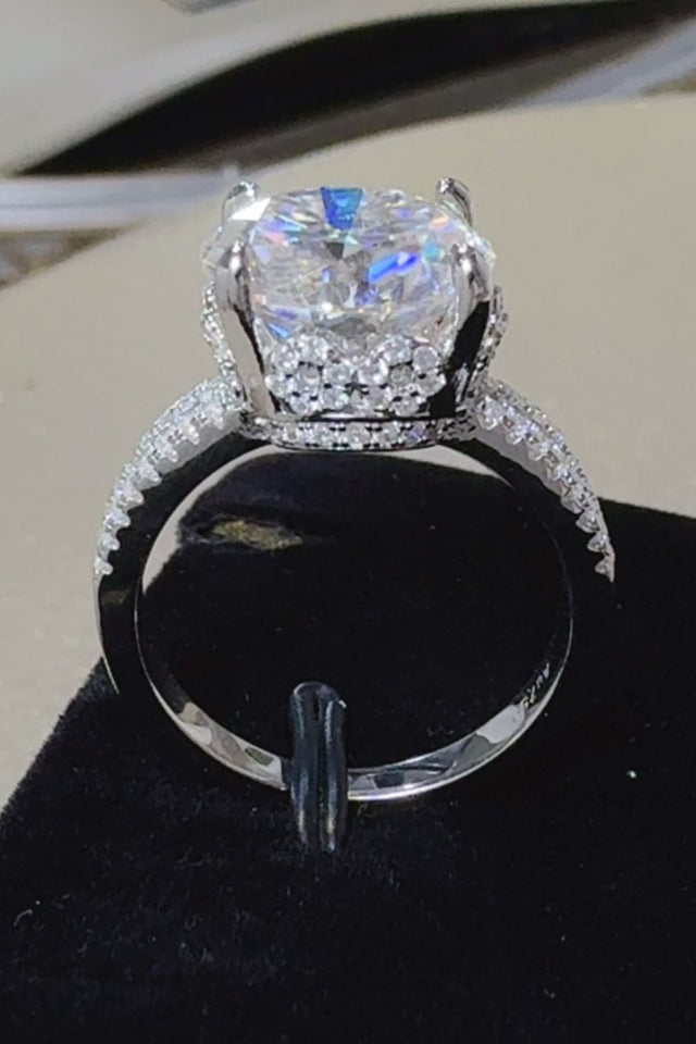 5 Carat Moissanite 925 Sterling Silver Ring | Hanalas