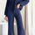 Round Neck Long Sleeve Top and Pants Set | Hanalas