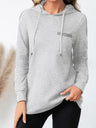 Drawstring Long Sleeve Hoodie Trendsi Hanalas