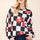 Celeste Full Size Checkered Bow Print Round Neck T-Shirt Trendsi Hanalas