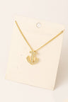 Fame Anchor Pendant Alloy Necklace