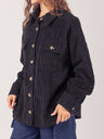 Button Up Long Sleeve Corduroy Jacket