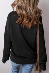 Round Neck Long Sleeve Sweatshirt