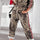 Plus Size Leopard Round Neck Top and Pants Set | Hanalas
