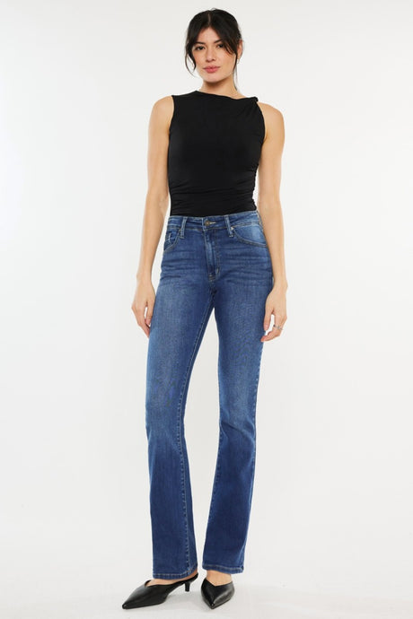 Kancan High Rise Slim Bootcut Jeans | Hanalas