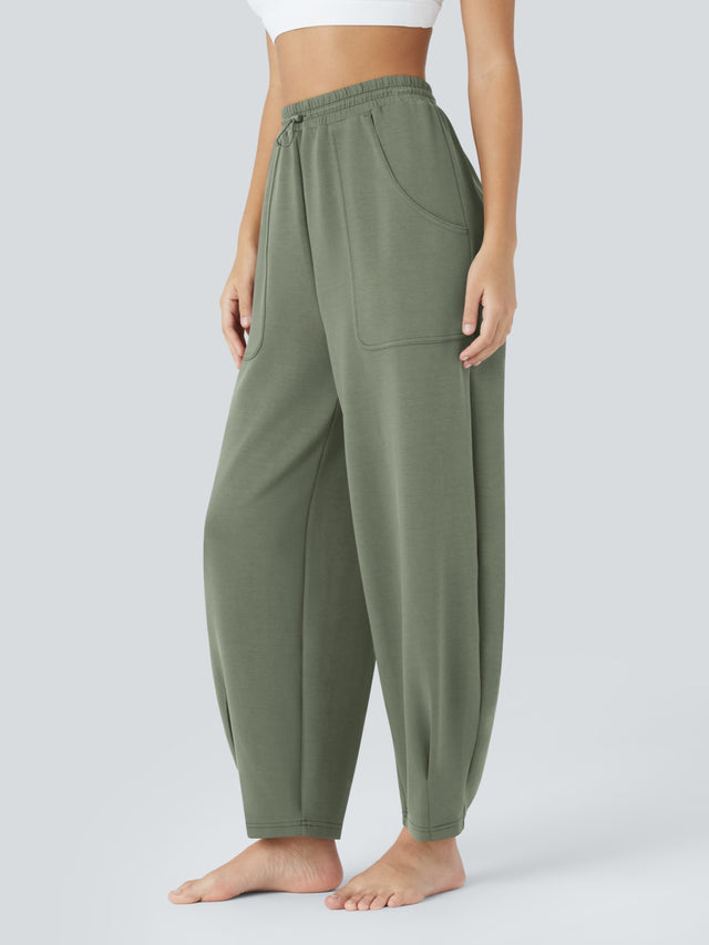 Lovelet Drawstring Pants with Pockets | Hanalas