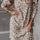 Leopard V-Neck Long Sleeve Dress | Hanalas
