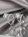 2 Carat Moissanite 925 Sterling Silver Huggie Earrings | Hanalas