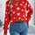 Heart Round Neck Long Sleeve Sweater | Hanalas