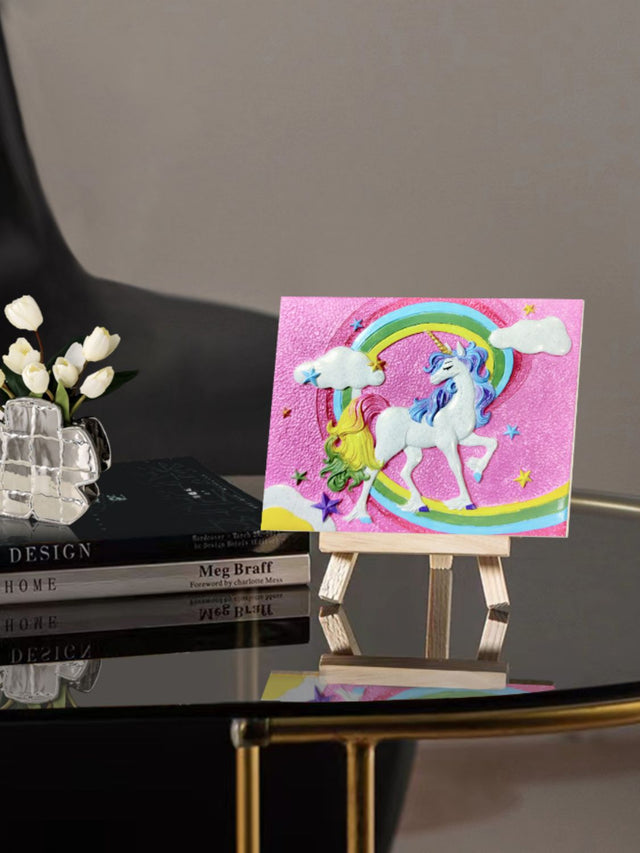 Relief Unicorn 3D Acrylic Painting | Hanalas