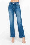 bytos Full Size Cat's Whiskers High Rise Straight Jeans | Hanalas