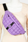 Fame Carabiner Bubble Texture Quilted Sling Bag