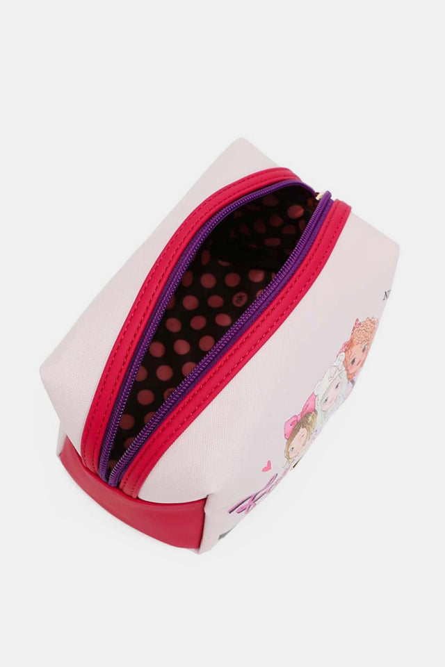 Nicole Lee USA Printed Extra Large Cosmetic Pouch | Hanalas