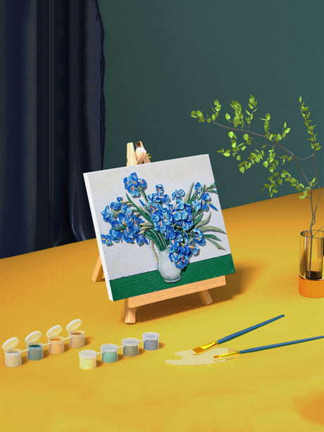 Relief Van Gogh's Irises DIY 3D Oil Painting Kit | Hanalas