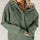 Half Zip Kangaroo Pocket Long Sleeve Hoodie | Hanalas