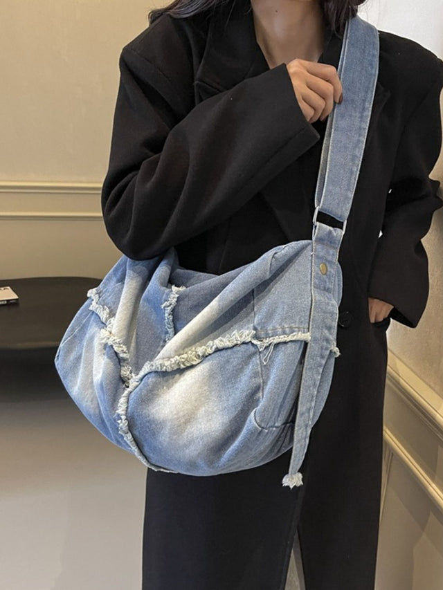 Raw Hem Gradient Crossbody Bag Trendsi Hanalas