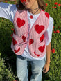 Tied Heart Vest with Pockets | Hanalas