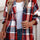 Plaid Button Up Hooded Shacket | Hanalas