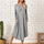 Pocketed Round Neck Long Sleeve Tee Dress - Hanalas