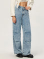 Wide Leg Jeans with Pockets | Hanalas