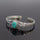 Artificial Turquoise Alloy Open Bracelet | Hanalas