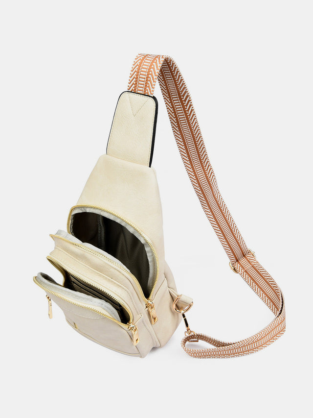 PU Leather Adjustable Strap Crossbody Bag Trendsi Hanalas