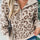 Leopard Half Zip Long Sleeve Sweater | Hanalas