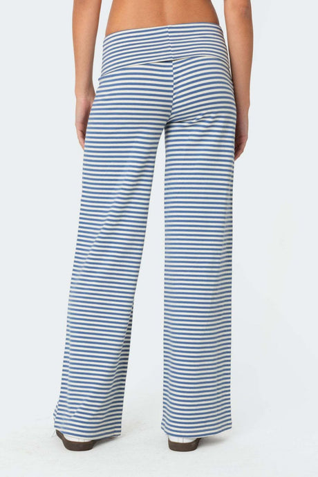 Striped Wide Leg Pants | Hanalas