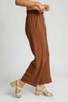 Umgee Full Size Drawstring Wide Leg Pants with Pockets | Hanalas