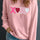 Valentine’s Day XOXO Round Neck Long Sleeve Sweatshirt | Hanalas