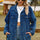 Buttoned Collared Neck Denim Jacket with Pockets Trendsi Hanalas