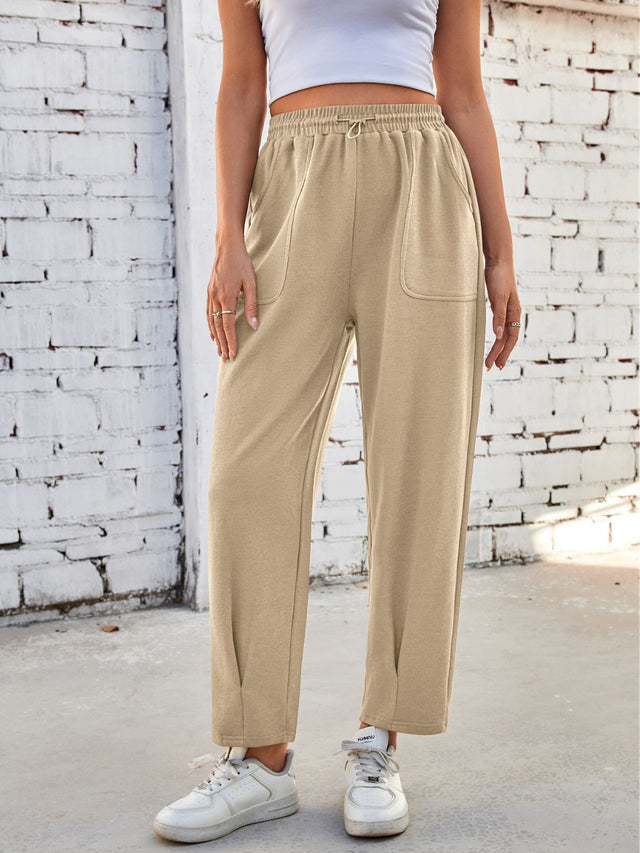 Lovelet Drawstring Pants with Pockets | Hanalas