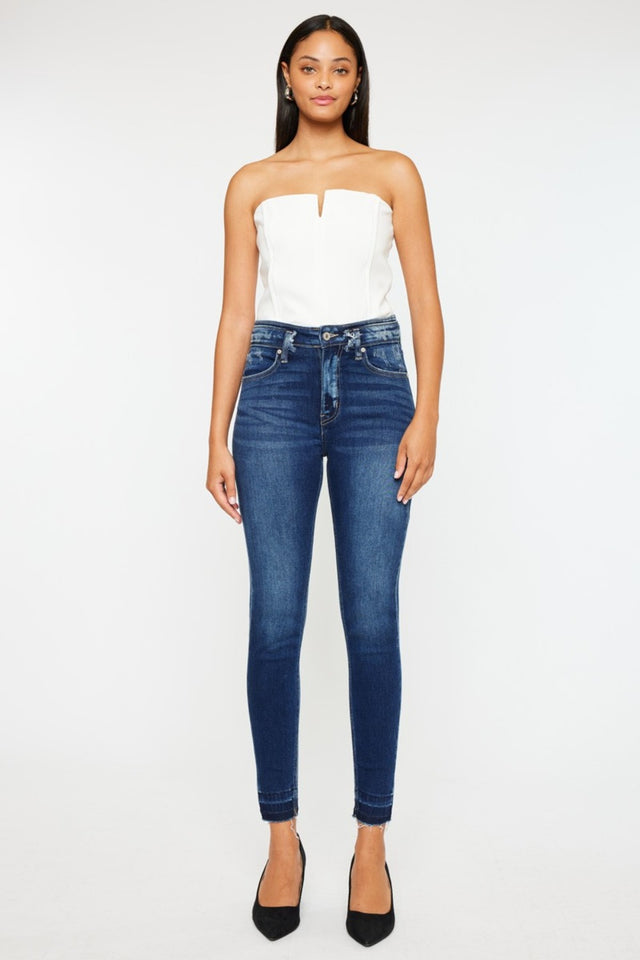 Kancan Full Size High Rise Ankle Skinny Jeans | Hanalas