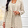 Flower Texture Cami Dress and Long Sleeve Cardigan Set Trendsi Hanalas