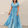 Printed Button Down Short Sleeve Maxi Dress | Hanalas