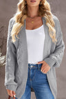 Cable-Knit Open Front Cardigan | Hanalas